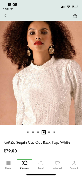 White Sequin Blouse
