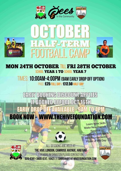 October Half-Term Football Camp