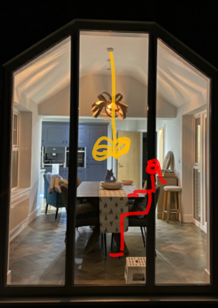 Wrong hight for this lamp shade ? 