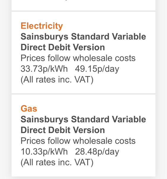 What are your new energy rates today & who are you with?