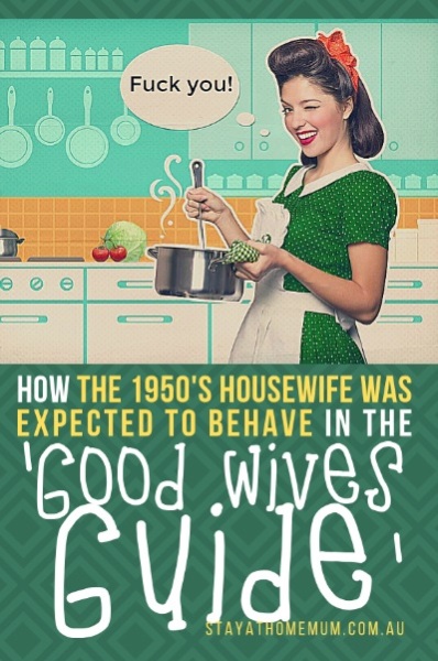 To not understand the nastiness that being a housewife provokes 2