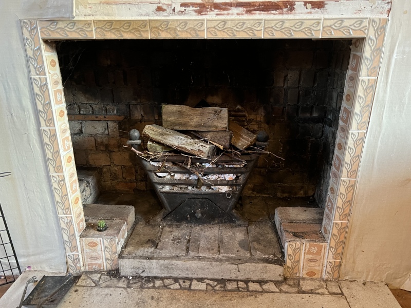 My concern over use of open wood fire