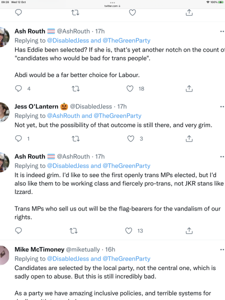 Sheffield Central Labour Candidate - Abtisam Mohamed  vs Eddie Izzard 