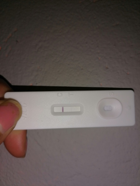 2 positive test and 1 negative test on same day