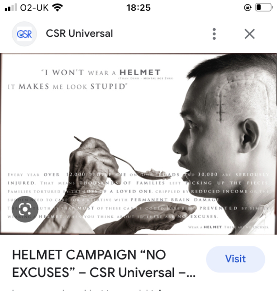 Teen wearing bike helmet