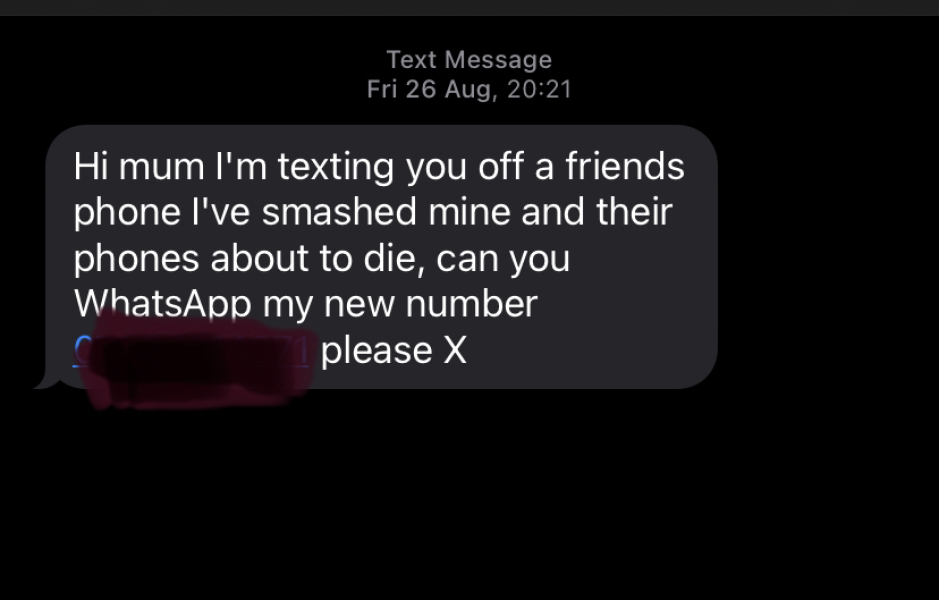 Is this a scam text? Worried sick 