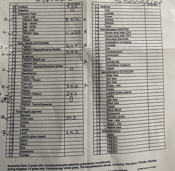Skin prick test, how to proceed 