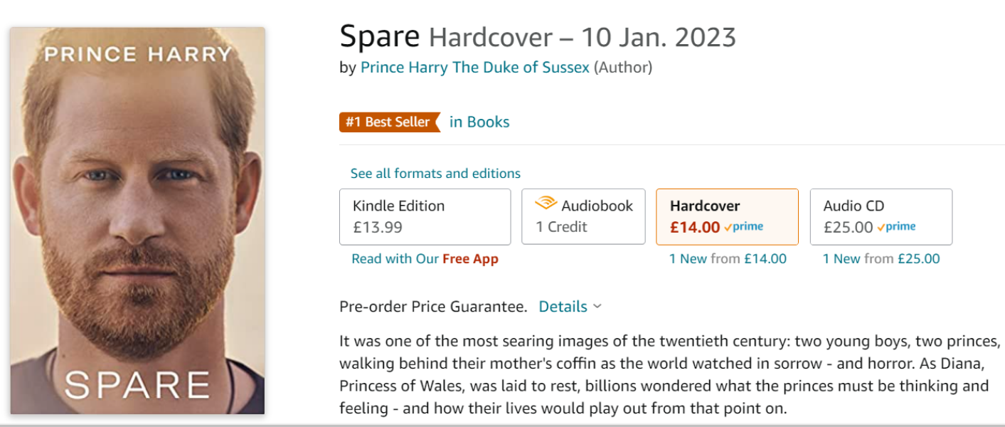 Prince Harry's Memoir: A World Publishing Phenomenon