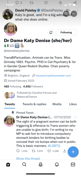 Dame Katy Denise Twitter 