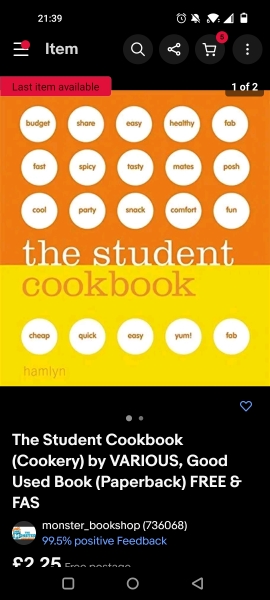 Best student cookbook - personal experience?