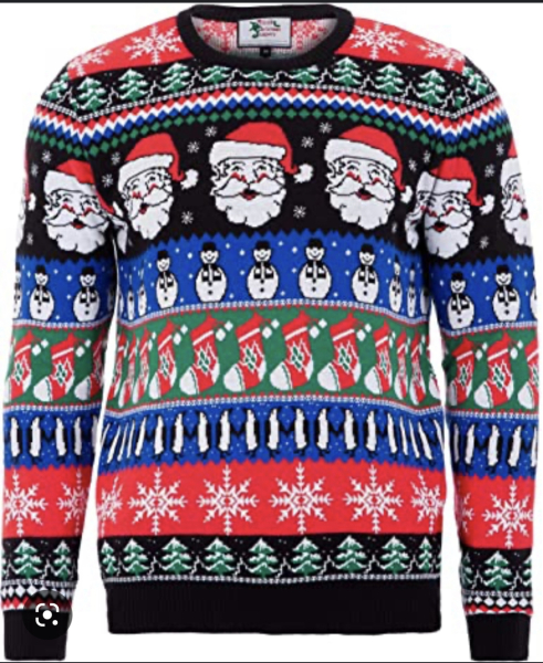 Nursing-friendly Christmas jumper!