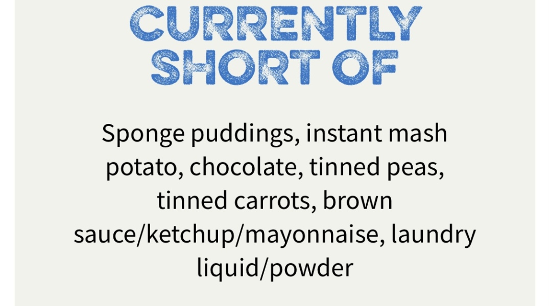 Food banks: what isn't popular with users?