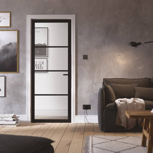 Black interior doors