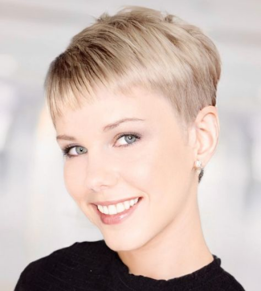 How did you feel after having longer hair cropped trendy short?