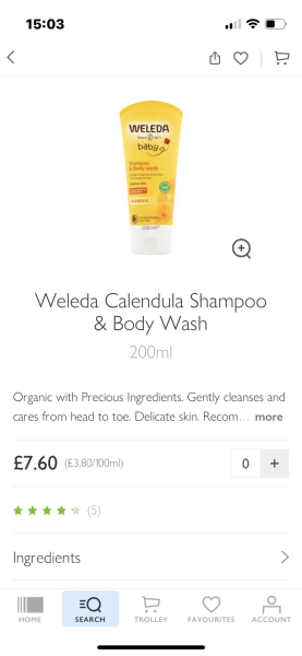 Shampoo for facial eczema