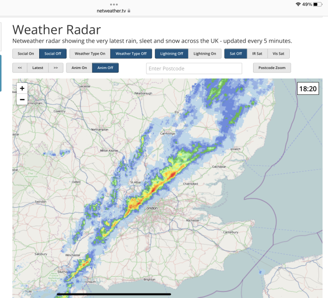 Autumn storm warnings.