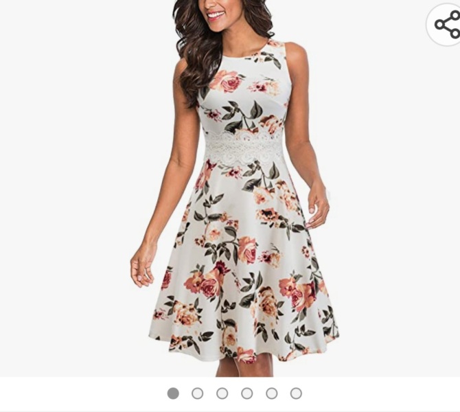Wedding guest skater dress