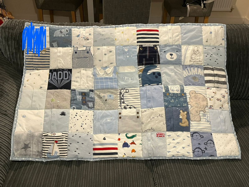 Going through my babies clothes, don't want to  get rid of them but unlikely to have another child