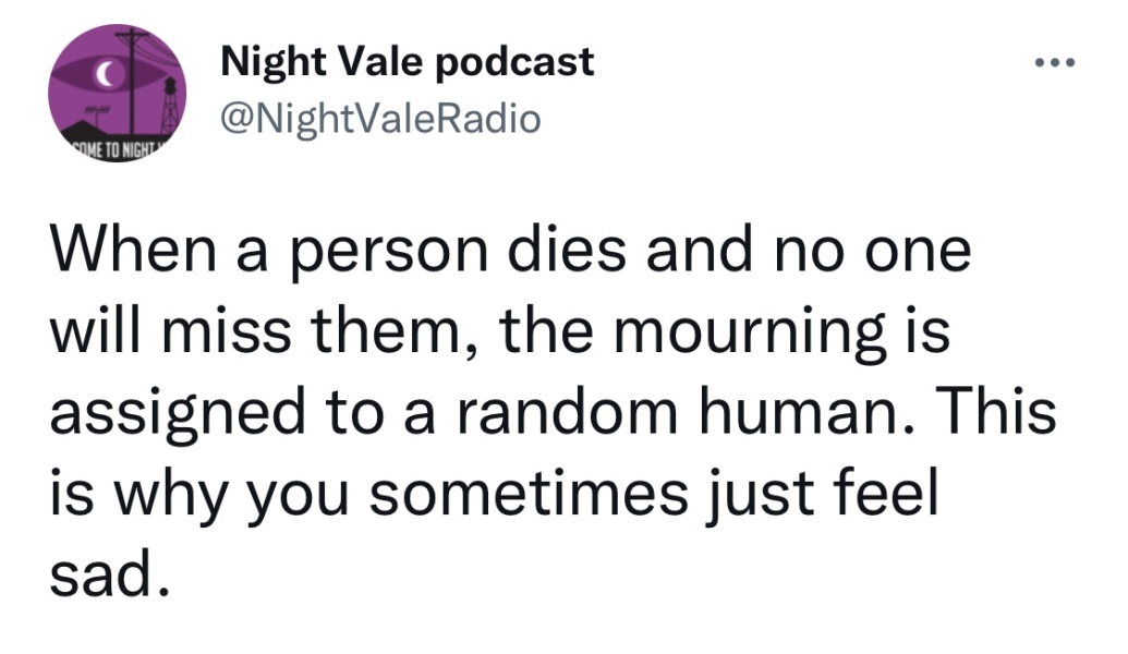 What is that sad feeling?