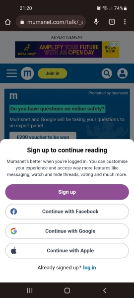 Won't let me browse posts unless I sign in.