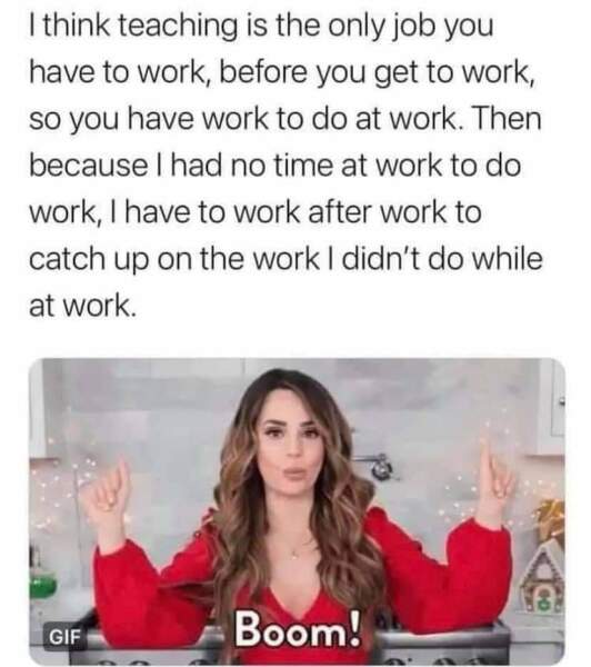 To think it's not normal for over 35% of teachers to have cried at work this term?