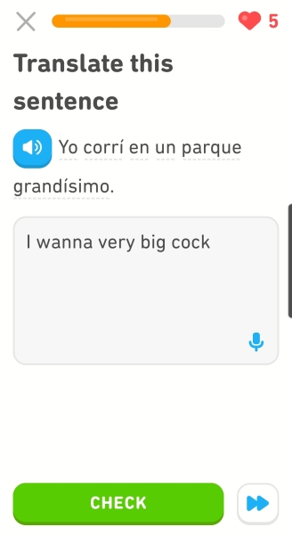 Duolingo dictation feature