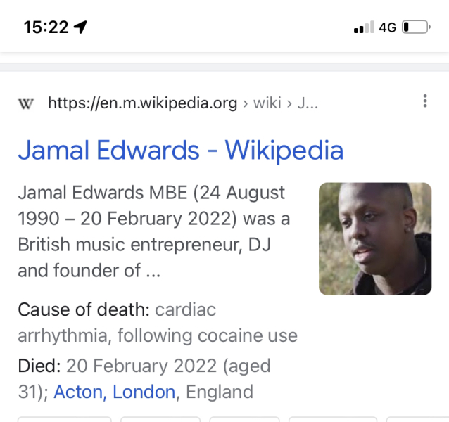 People dying in their fifties and sixties?