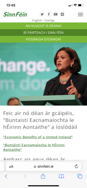 To think the so called Uinionist party are the most devisive of them all!