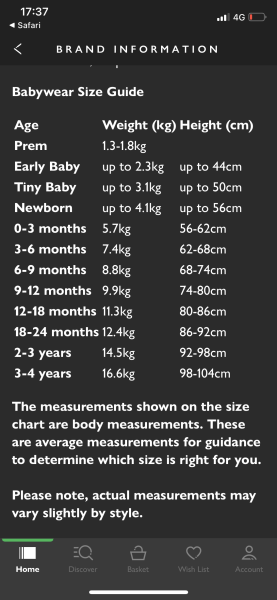 What size clothes for a big baby? 