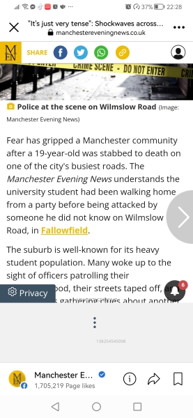 A teenager was murdered this morning