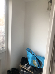 Porch for coats & shoes!