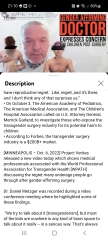 WPATH Gender-Affirming Doctor shows concern for mental health of minors after transition surgeries