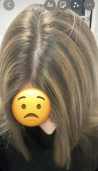 Totally botched hair at the salon :(
