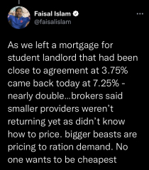 To be terrified about mortgage