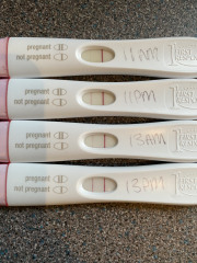 Faint positive 16dpo when will bleeding start?