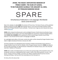 To be annoyed at Prince Harry's memoir title SPARE