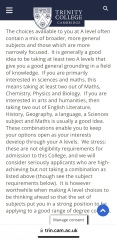 Advice for DS15 A level choices please.....