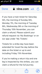 Explain train strikes to me if tickets can still be bought