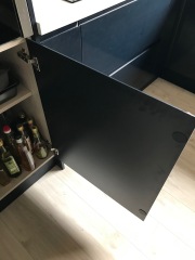 Inside cupboard doors rails
