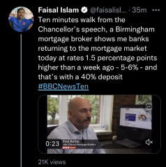 To be terrified about mortgage