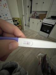 V faint line? 