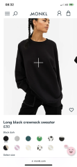 Plus size jumper/sweatshirt in long length