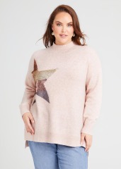Plus size jumper/sweatshirt in long length