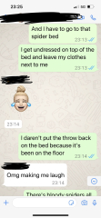 To think my husband is gravely ill at the wrong time?  Thread 2