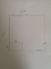 Stair bulkhead in kids room