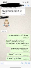 To think my husband is gravely ill at the wrong time?  Thread 2