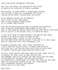 The Globe Theatre share and praises poem about 'Terfs'