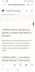 To think Molton Brown is horrible 