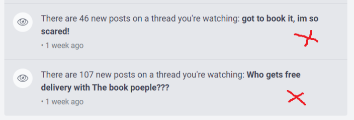 Latest release - changes to notifications 