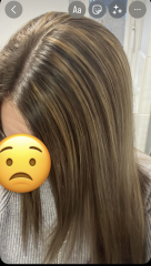 Totally botched hair at the salon :(